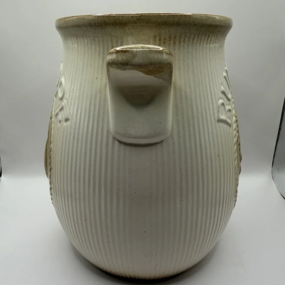 Vintage Rumtopf Crock Canister Grape Vine Rare Cream Color West Germany Rum Pot